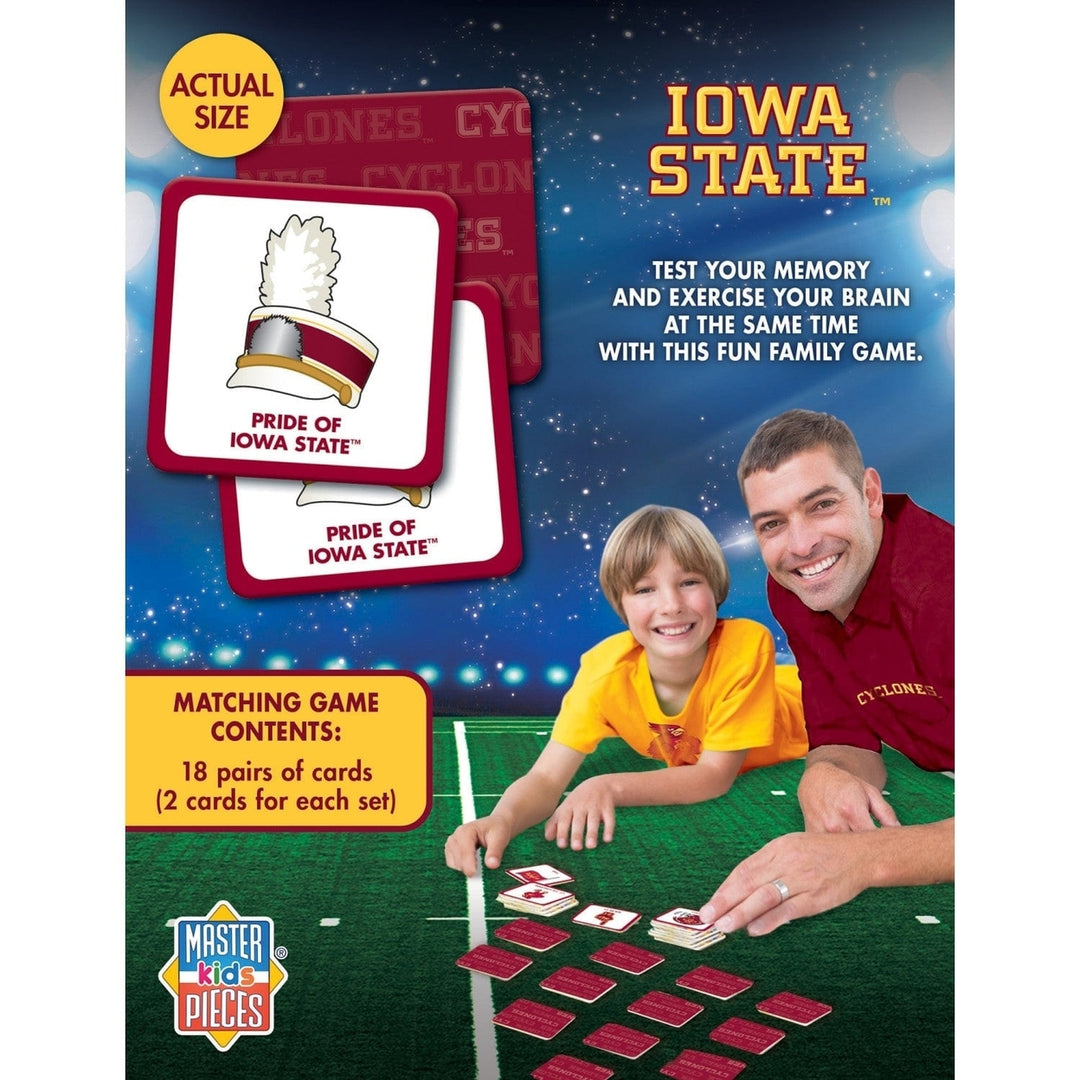 Iowa State Cyclones Matching Game NCAA Memory Cards Family Fun 18 Pairs Image 3