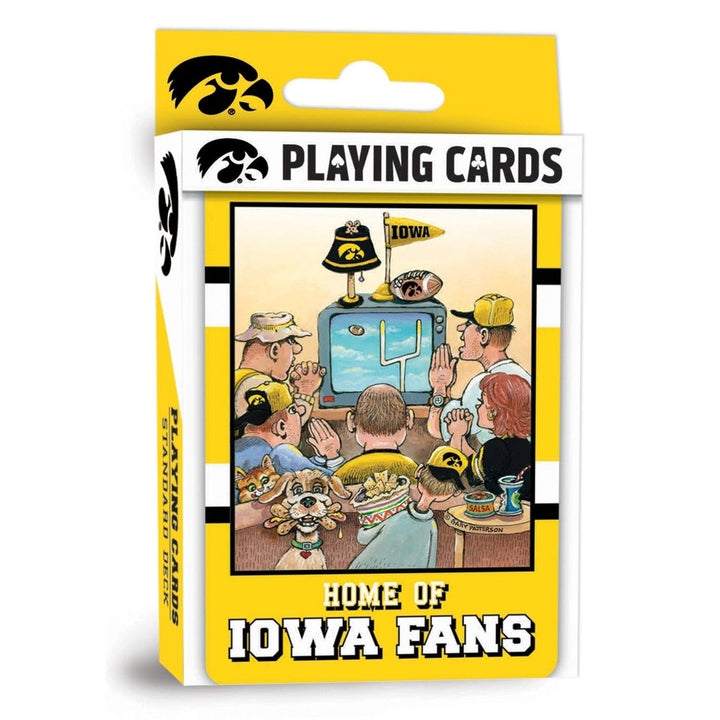 Iowa Hawkeyes Playing Cards Deck 54 Card Custom Team Designs NCAA Fan Gear Image 1