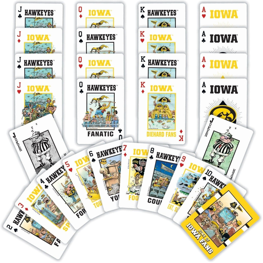 Iowa Hawkeyes Playing Cards Deck 54 Card Custom Team Designs NCAA Fan Gear Image 2