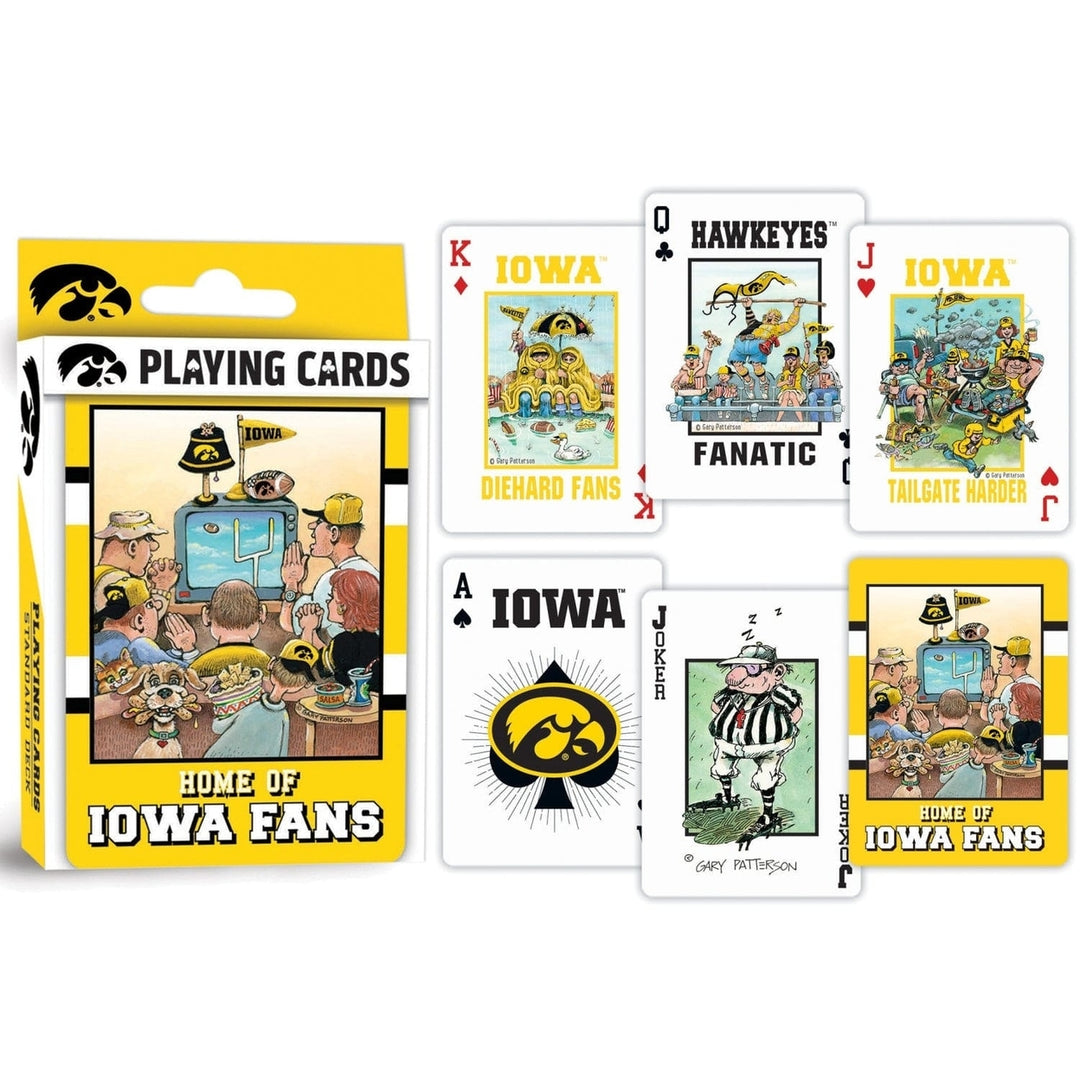 Iowa Hawkeyes Playing Cards Deck 54 Card Custom Team Designs NCAA Fan Gear Image 3