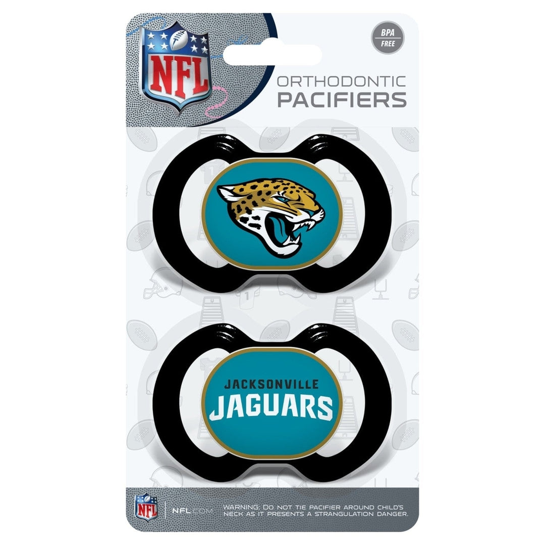 Jacksonville Jaguars Pacifier 2-Pack BPA-Free Silicone Infant Pacifiers Image 2