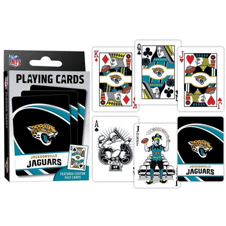 Jacksonville Jaguars Playing Cards 54 Card Deck Officially Licensed NFL Team Image 3