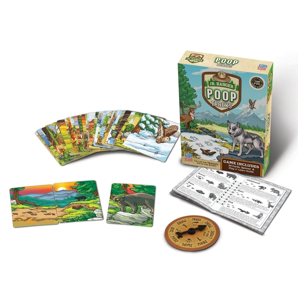 National Parks Jr. Ranger Poop Tracks Card Game Educational Family Fun Game Image 2