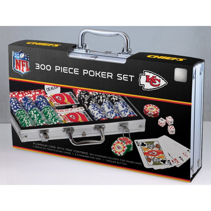 Kansas City Chiefs 300 Piece Poker Set Image 1