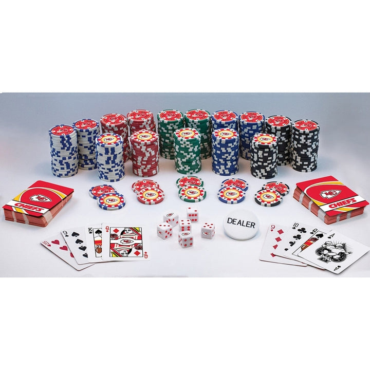 Kansas City Chiefs 300 Piece Poker Set Image 2