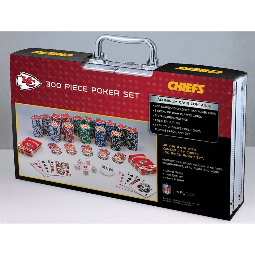 Kansas City Chiefs 300 Piece Poker Set Image 4