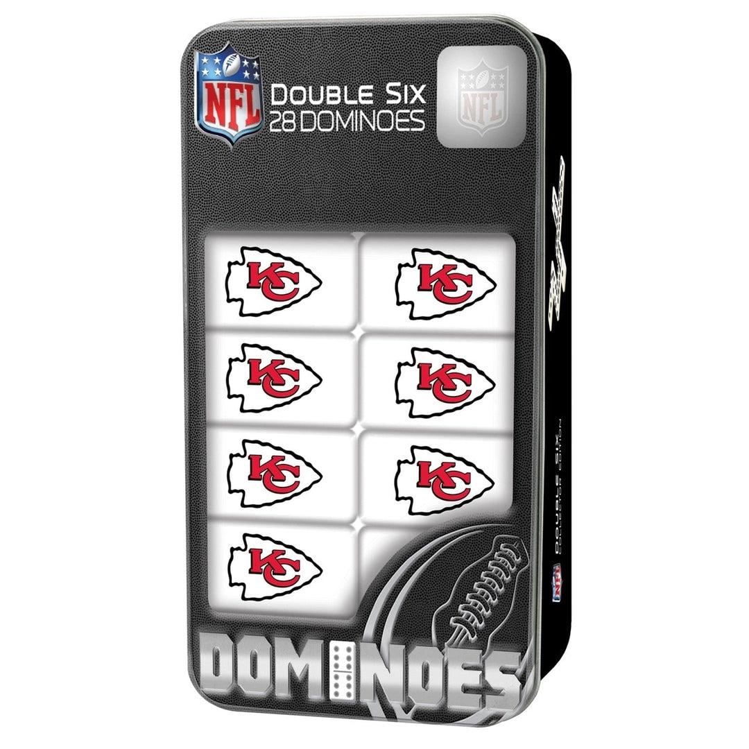 NFL Kansas City Chiefs Dominoes Collector Edition Double Six Game Set Image 1