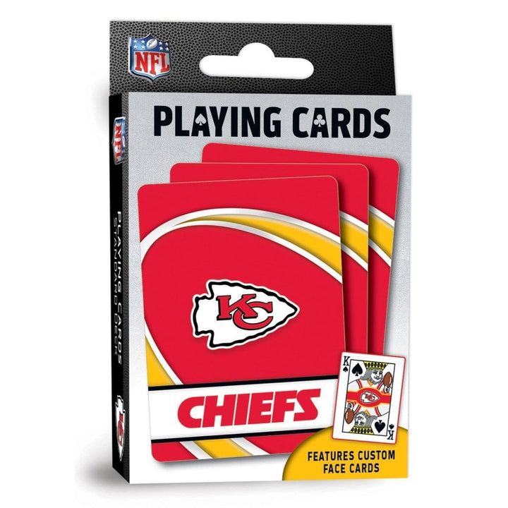 Kansas City Chiefs Playing Cards 54 Card Deck Officially Licensed NFL Team Image 1