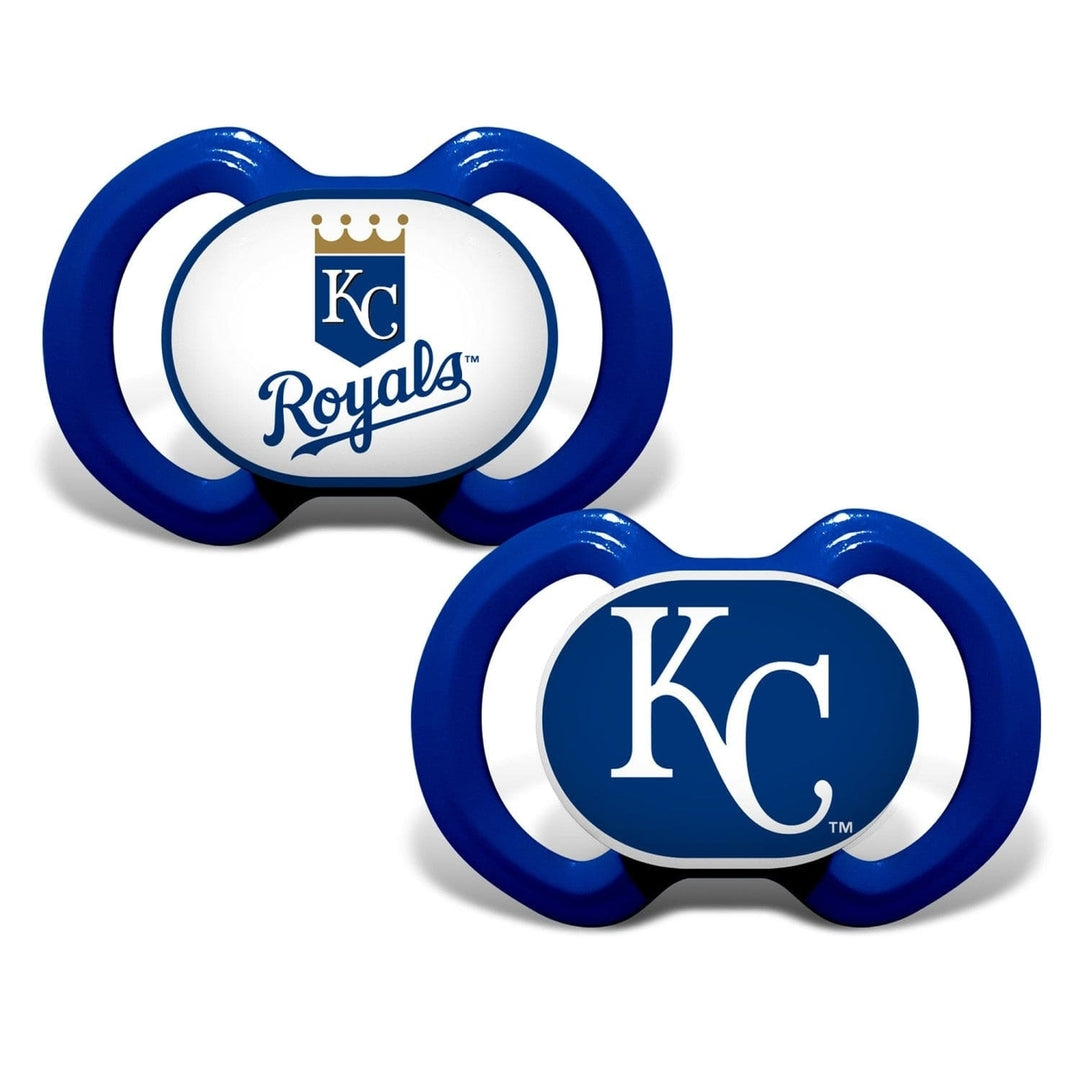 Kansas City Royals Pacifier 2-Pack BPA-Free Baby Soothing Infant Accessories Image 1