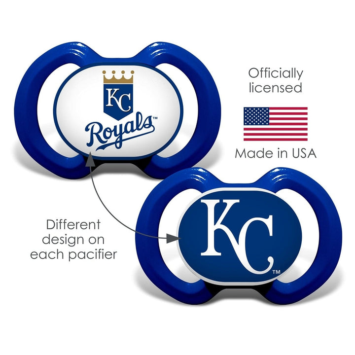 Kansas City Royals Pacifier 2-Pack BPA-Free Baby Soothing Infant Accessories Image 3