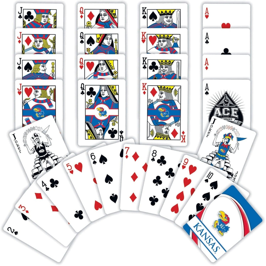 Kansas Jayhawks Playing Cards 54 Card Deck NCAA Team Logo Custom Design Image 2