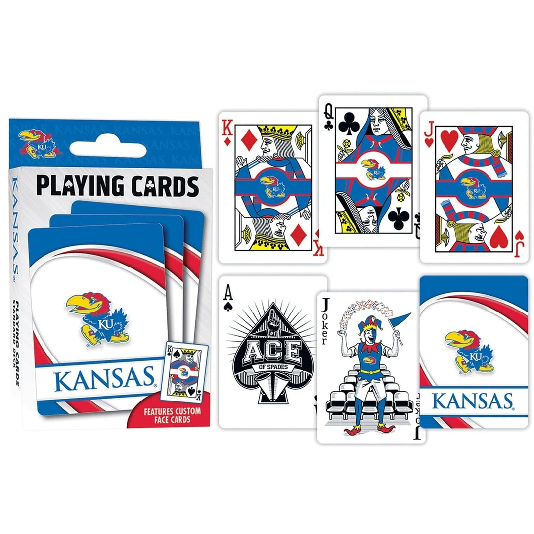 Kansas Jayhawks Playing Cards 54 Card Deck NCAA Team Logo Custom Design Image 3