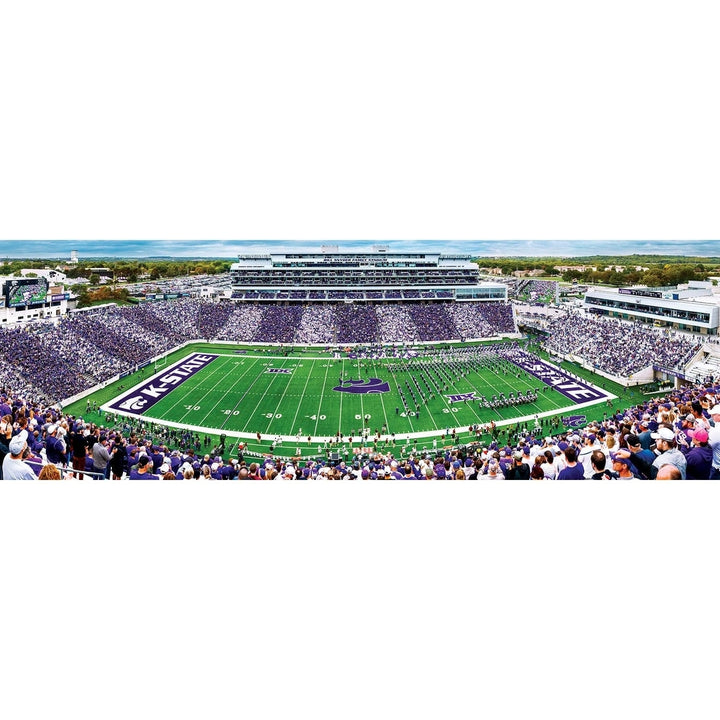 Kansas State Wildcats 1000 Piece Panoramic Jigsaw Puzzle 13x39 NCAA Gift Image 2