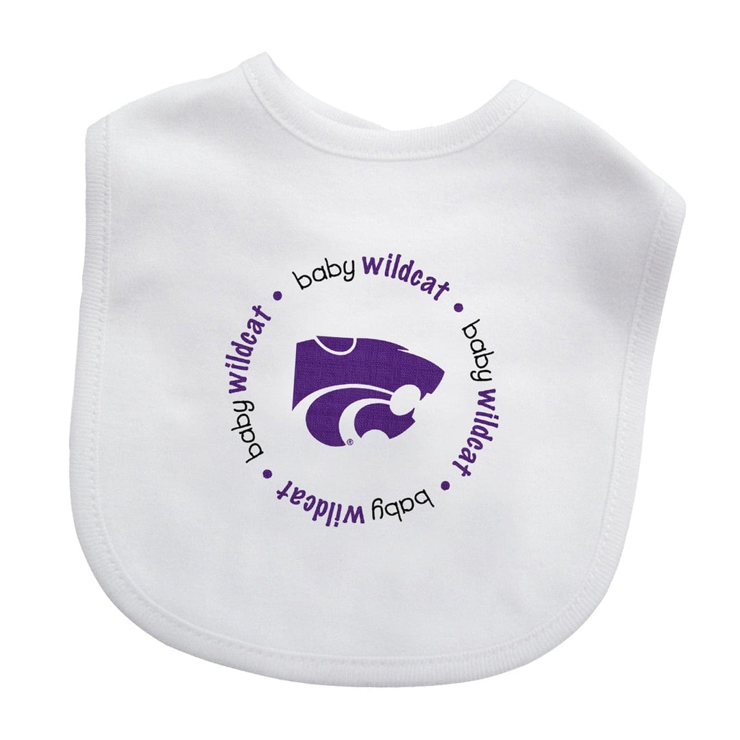 Kansas State Wildcats Baby Gift Set Bib and Pre-Walkers 2 Piece Unisex Cotton Image 2