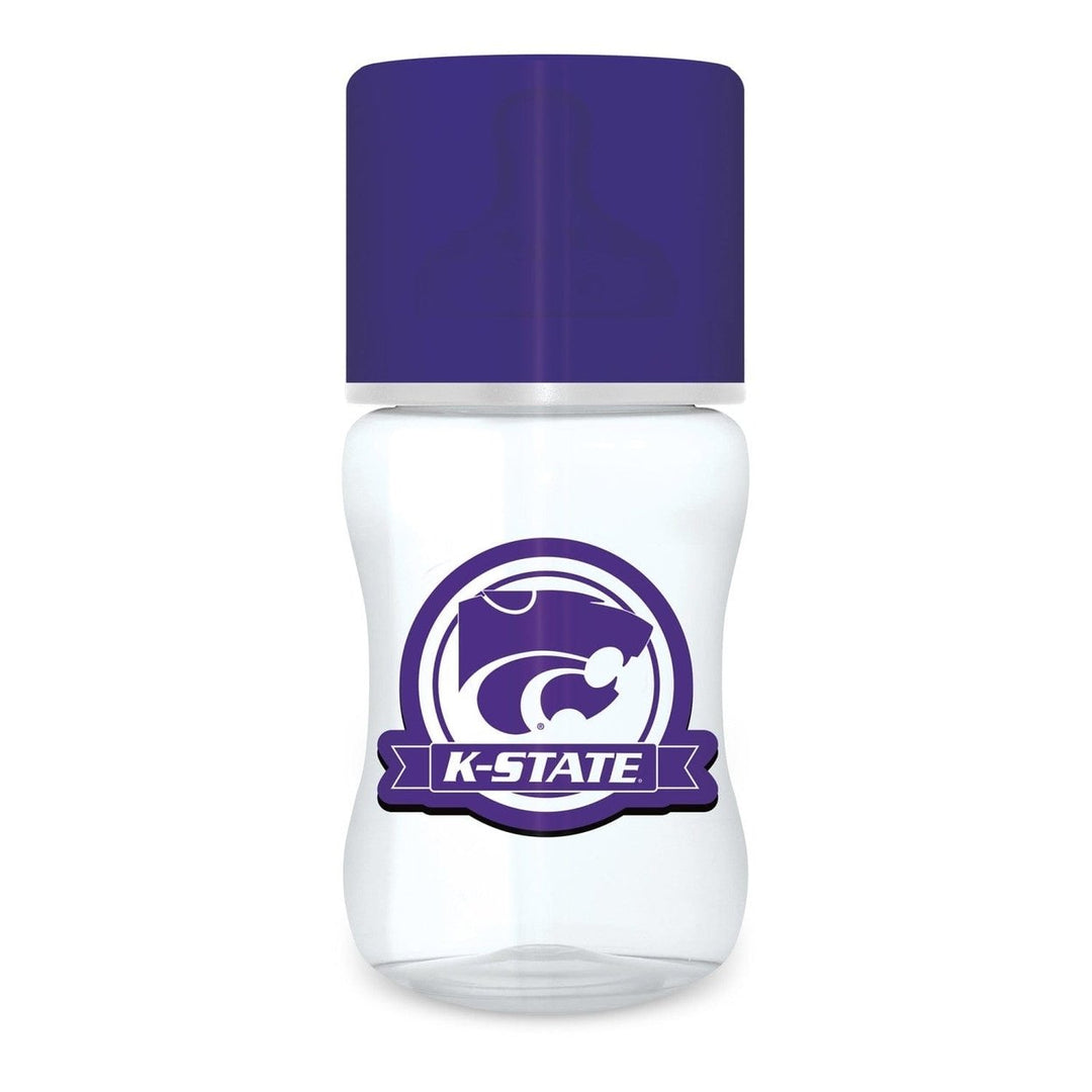 Kansas State Wildcats Baby Bottle 9oz BPA-Free Silicone Nipple Ergonomic Design Image 1