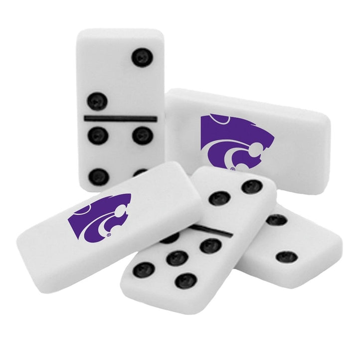 Kansas State Wildcats Dominoes Set in Collectible Tin Box with Team Logo Image 2