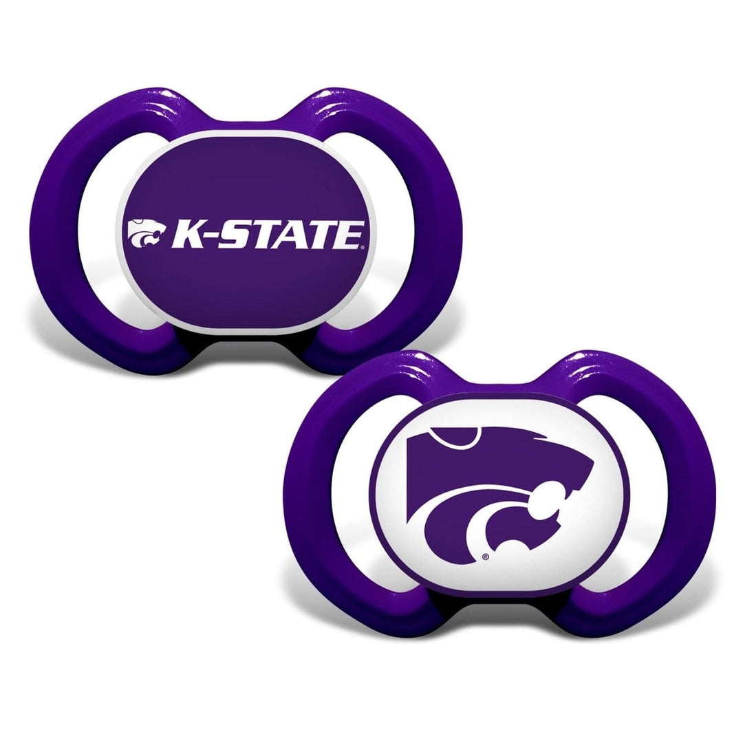 Kansas State Wildcats Pacifier 2-Pack BPA-Free Orthodontic Silicone Infant Safe Image 1