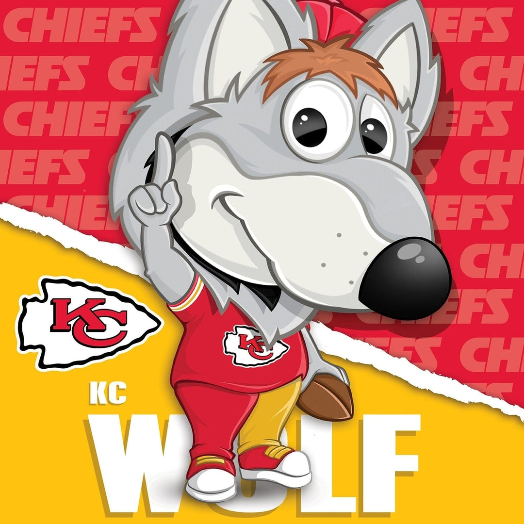 KC Wolf Kansas City Chiefs Mascot 100 Piece Jigsaw Puzzle 10x10 NFL Puzzle Image 2