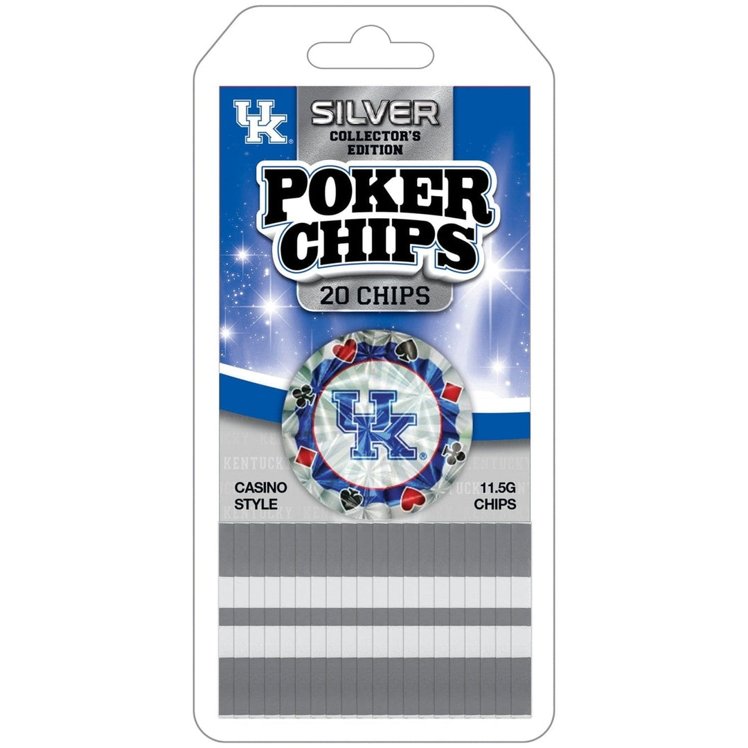 Kentucky Wildcats 20 Piece Collectible Poker Chips NCAA Casino Style 11.5g Image 1