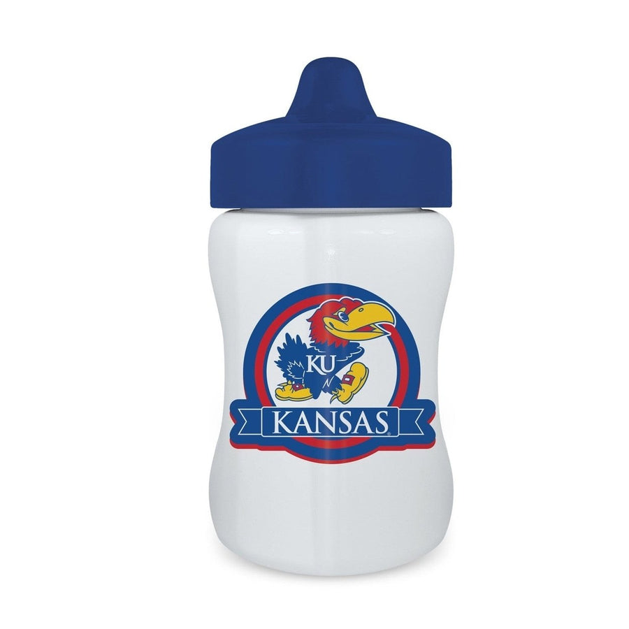 Kansas Jayhawks Sippy Cup BPA-Free 9oz Dishwasher Safe Toddler Unisex Drinkware Image 1