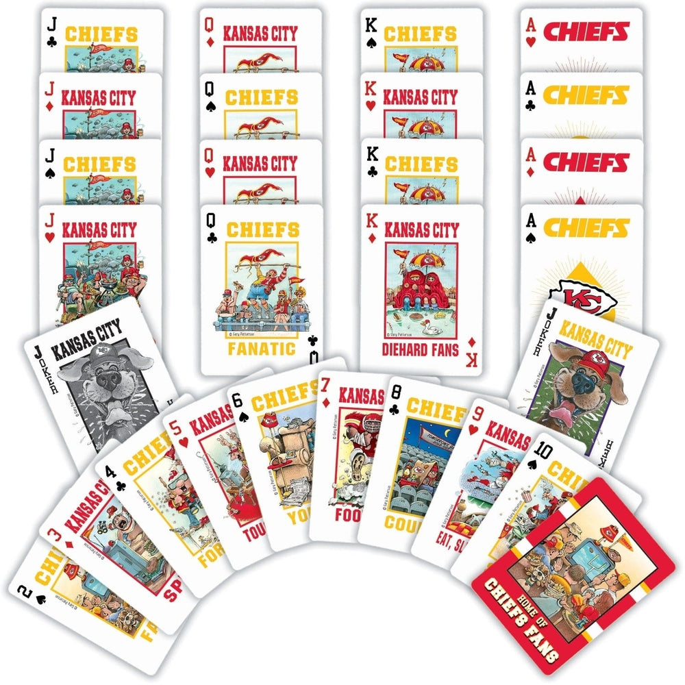 Kansas City Chiefs Playing Cards 54 Card Deck Team Logo Custom Design Image 2