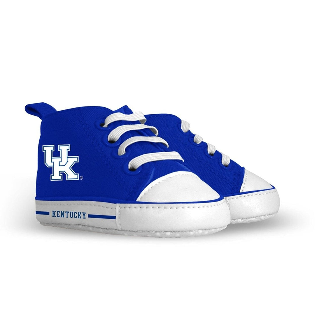 Kentucky Wildcats Baby Shoes Unisex High Top Pre-Walkers Soft Fabric Grippers Image 1