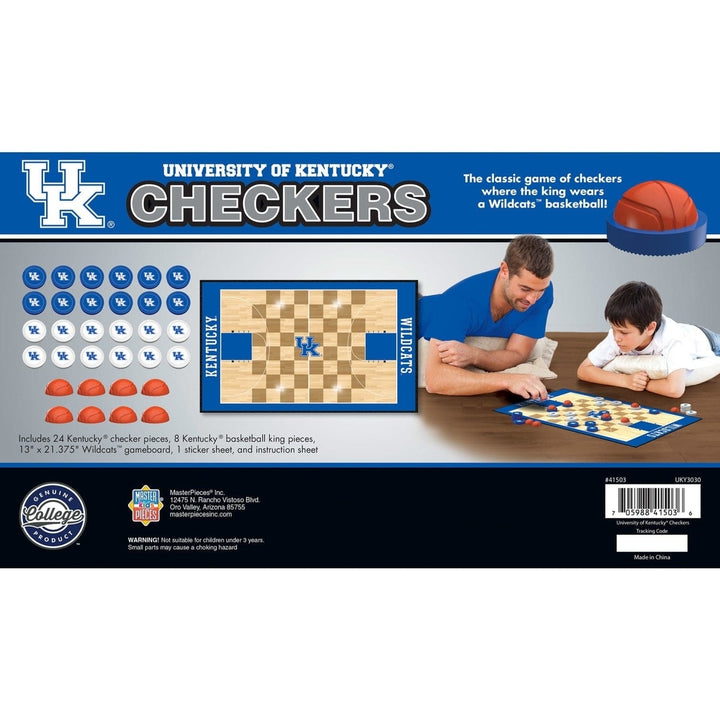 Kentucky Wildcats Checkers Board Game Officially Licensed NCAA 13"x21.375" Image 3