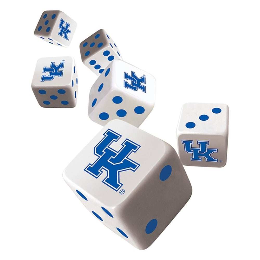 Kentucky Wildcats Gaming Dice Set 6-Piece D6 Officially Licensed 16mm Blue Image 2