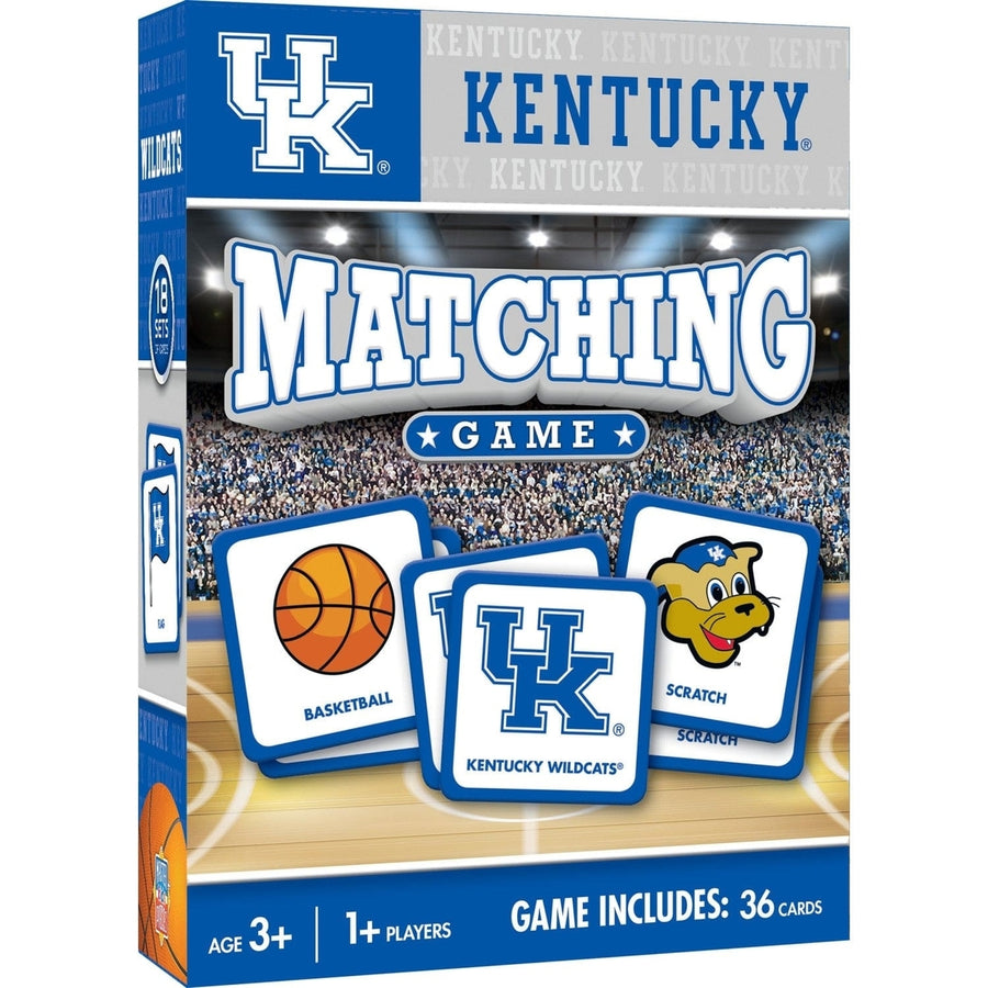 Kentucky Wildcats NCAA Matching Game Family Fun Memory Card Game 18 Pairs Image 1