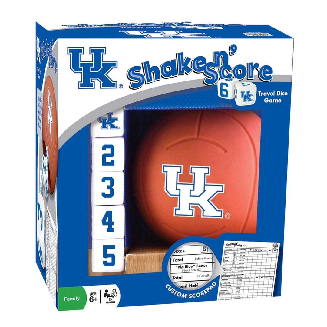 Kentucky Wildcats Shake n Score Dice Game NCAA Travel Game for Fans Image 1