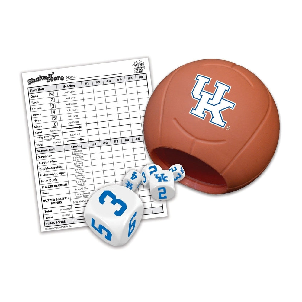 Kentucky Wildcats Shake n Score Dice Game NCAA Travel Game for Fans Image 2