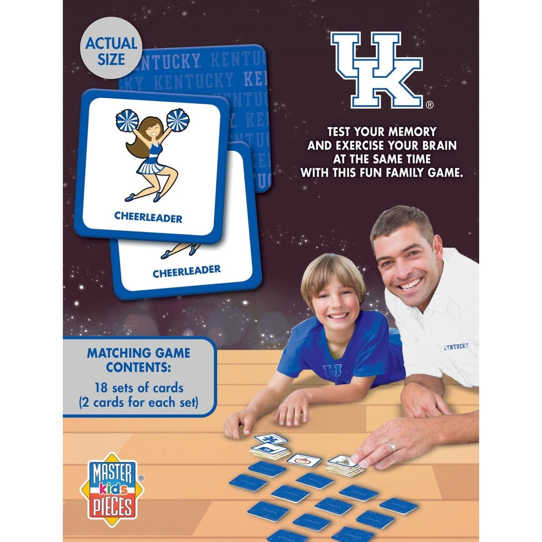 Kentucky Wildcats NCAA Matching Game Family Fun Memory Card Game 18 Pairs Image 3