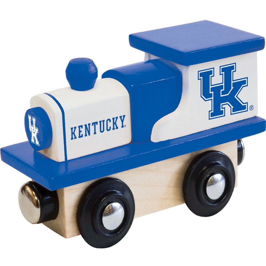 Kentucky Wildcats Wooden Toy Train Engine NCAA Officially Licensed Team Colors Image 1