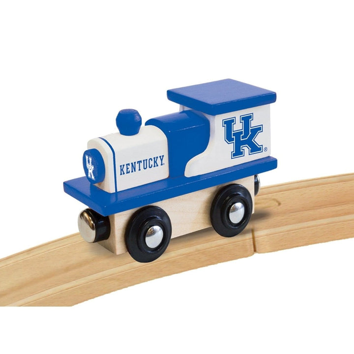 Kentucky Wildcats Wooden Toy Train Engine NCAA Officially Licensed Team Colors Image 4