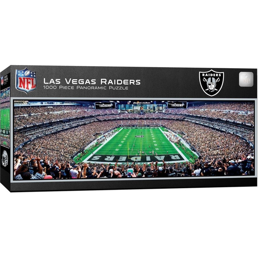 Las Vegas Raiders 1000 Piece Panoramic Jigsaw Puzzle 13x39 Eco-Friendly Image 1