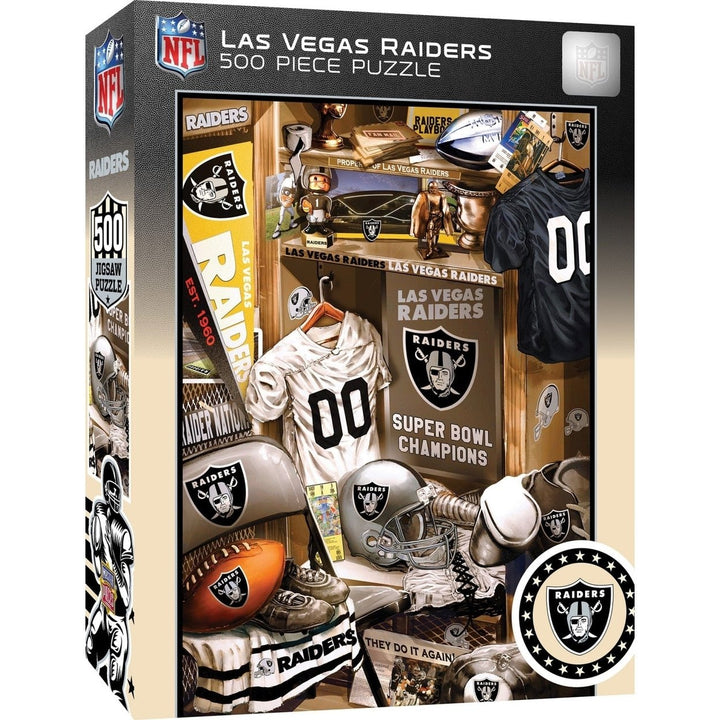 Las Vegas Raiders 500 Piece Jigsaw Puzzle MasterPieces Eco-Friendly Quality Fun Image 1