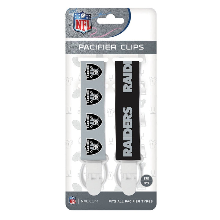 Las Vegas Raiders - Pacifier Clip 2-Pack Image 2