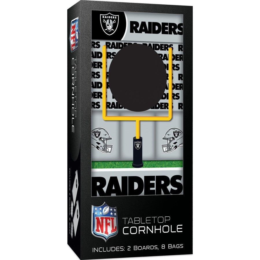 Las Vegas Raiders - NFL Tabletop Cornhole Image 1