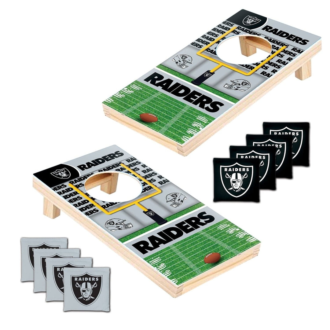 Las Vegas Raiders - NFL Tabletop Cornhole Image 2