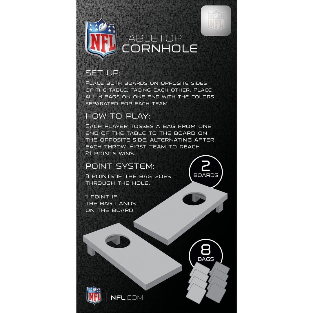 Las Vegas Raiders - NFL Tabletop Cornhole Image 3