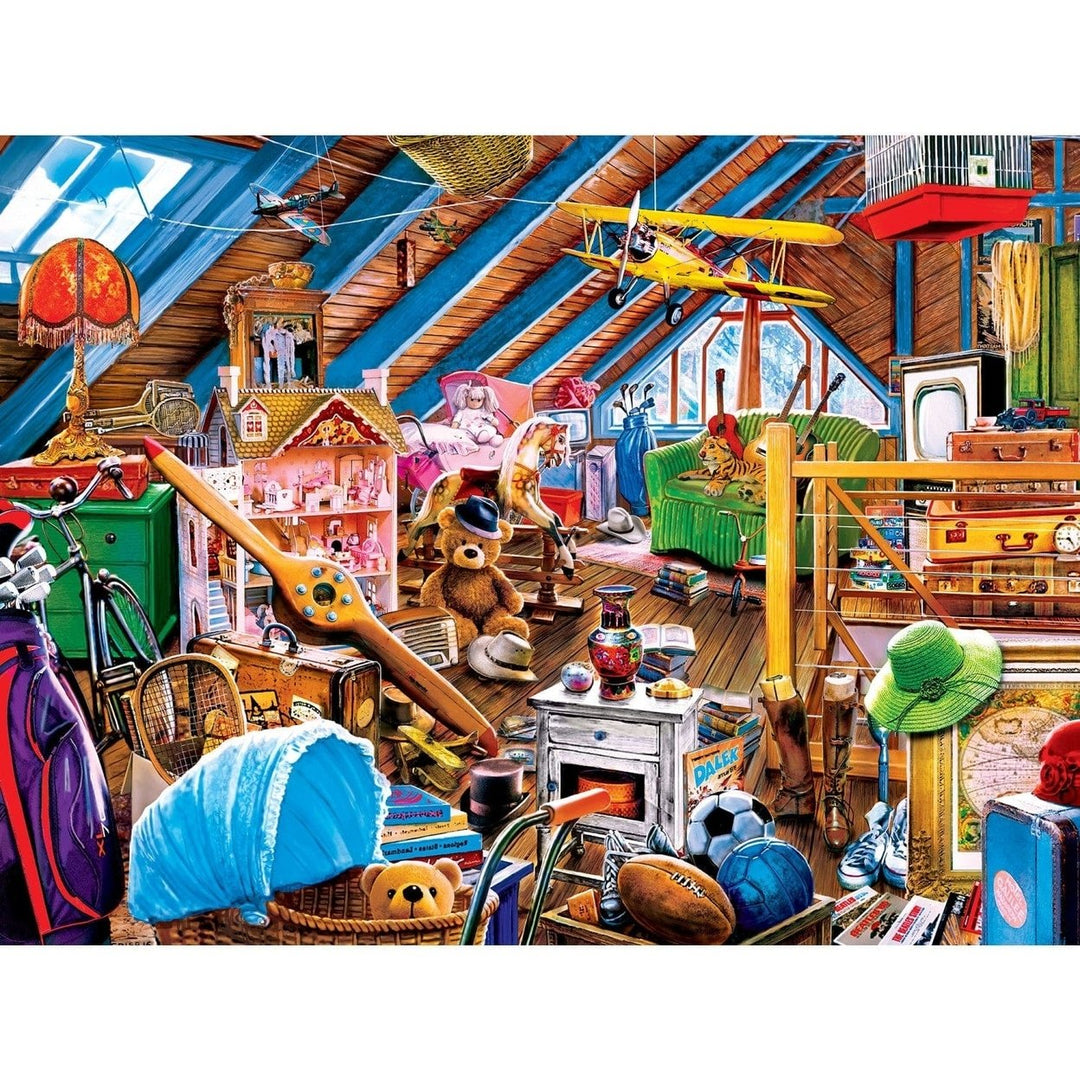 MasterPieces Home Sweet Home Attic Secrets 550 Piece Jigsaw Puzzle 24x18 Eco-Friendly Image 2