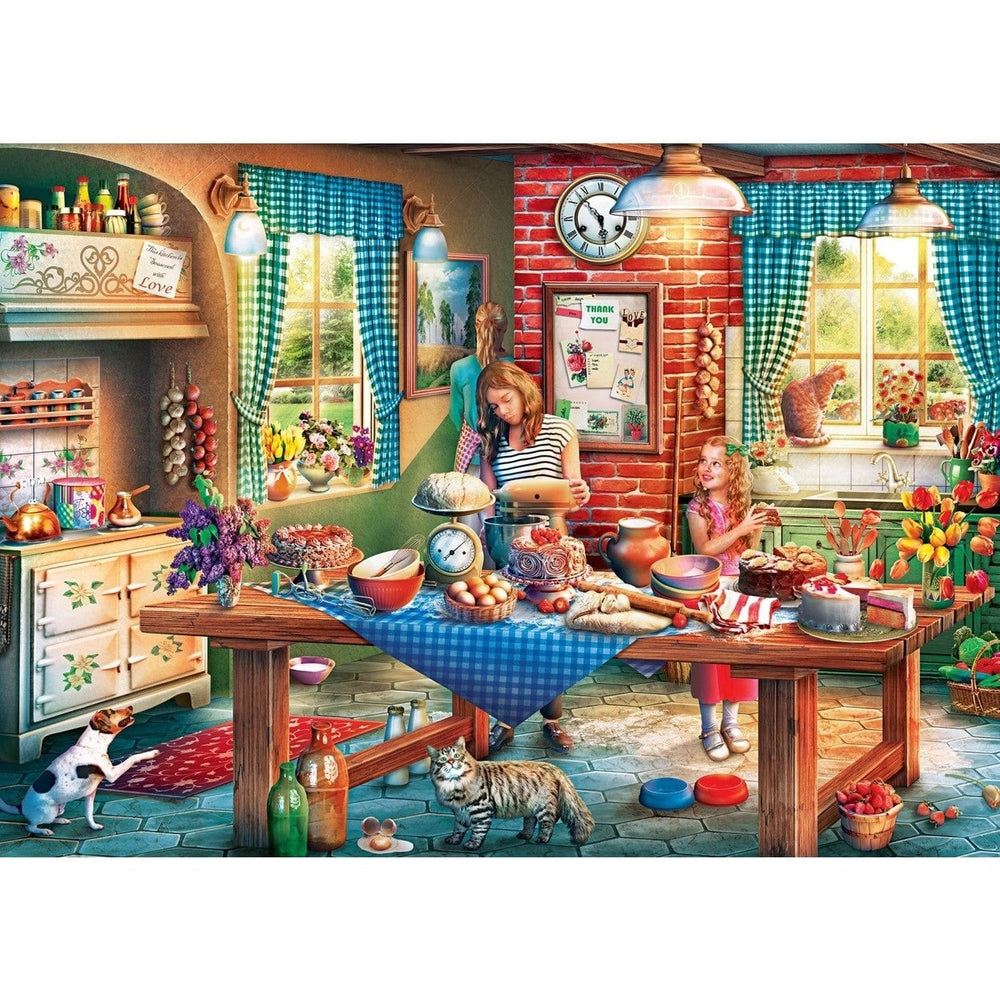 MasterPieces Home Sweet Home Baking Bread 500 Piece Jigsaw Puzzle Recycled Image 2