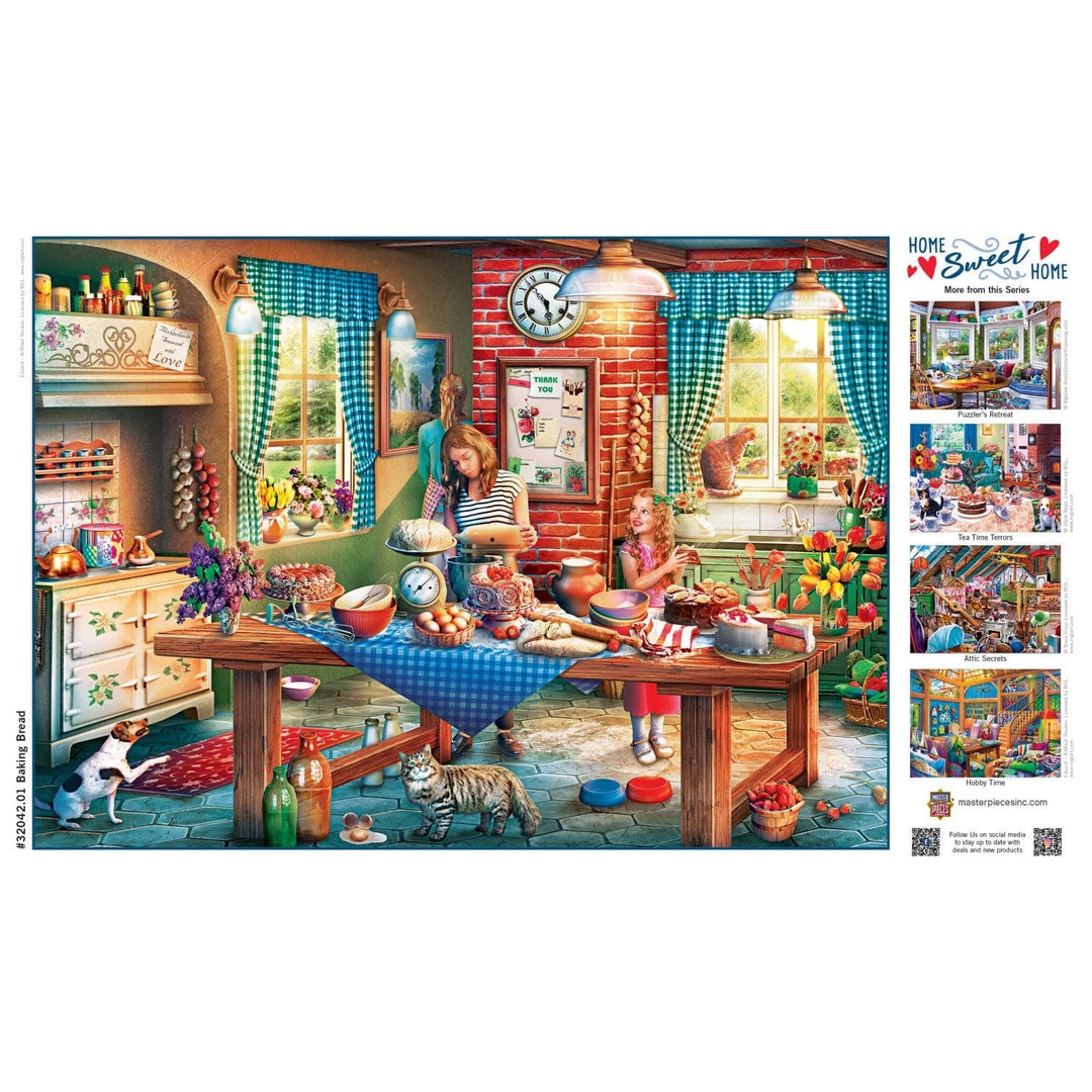 MasterPieces Home Sweet Home Baking Bread 500 Piece Jigsaw Puzzle Recycled Image 4