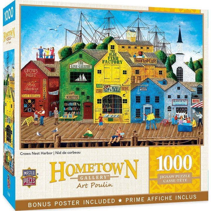 Hometown Gallery - Crows Nest Harbor 1000 Piece Jigsaw Puzzle Image 1