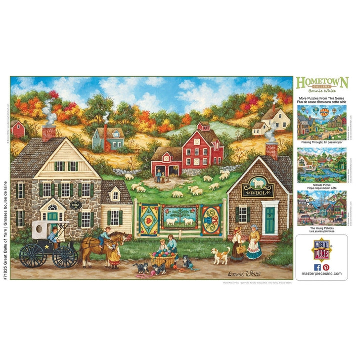 Hometown Gallery Great Balls of Yarn 1000 Piece Jigsaw Puzzle Recycled Material Image 4