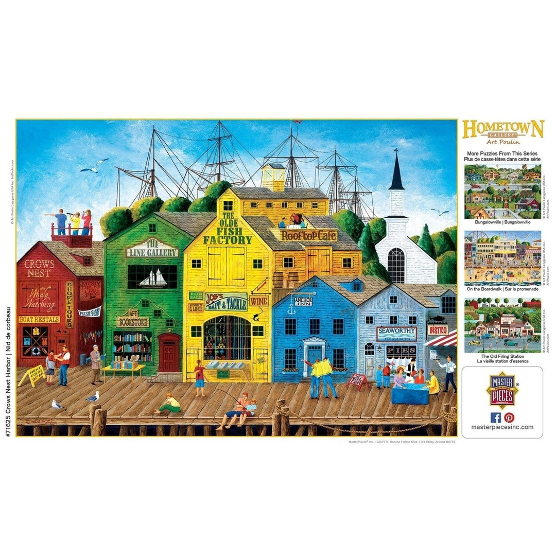 Hometown Gallery - Crows Nest Harbor 1000 Piece Jigsaw Puzzle Image 4