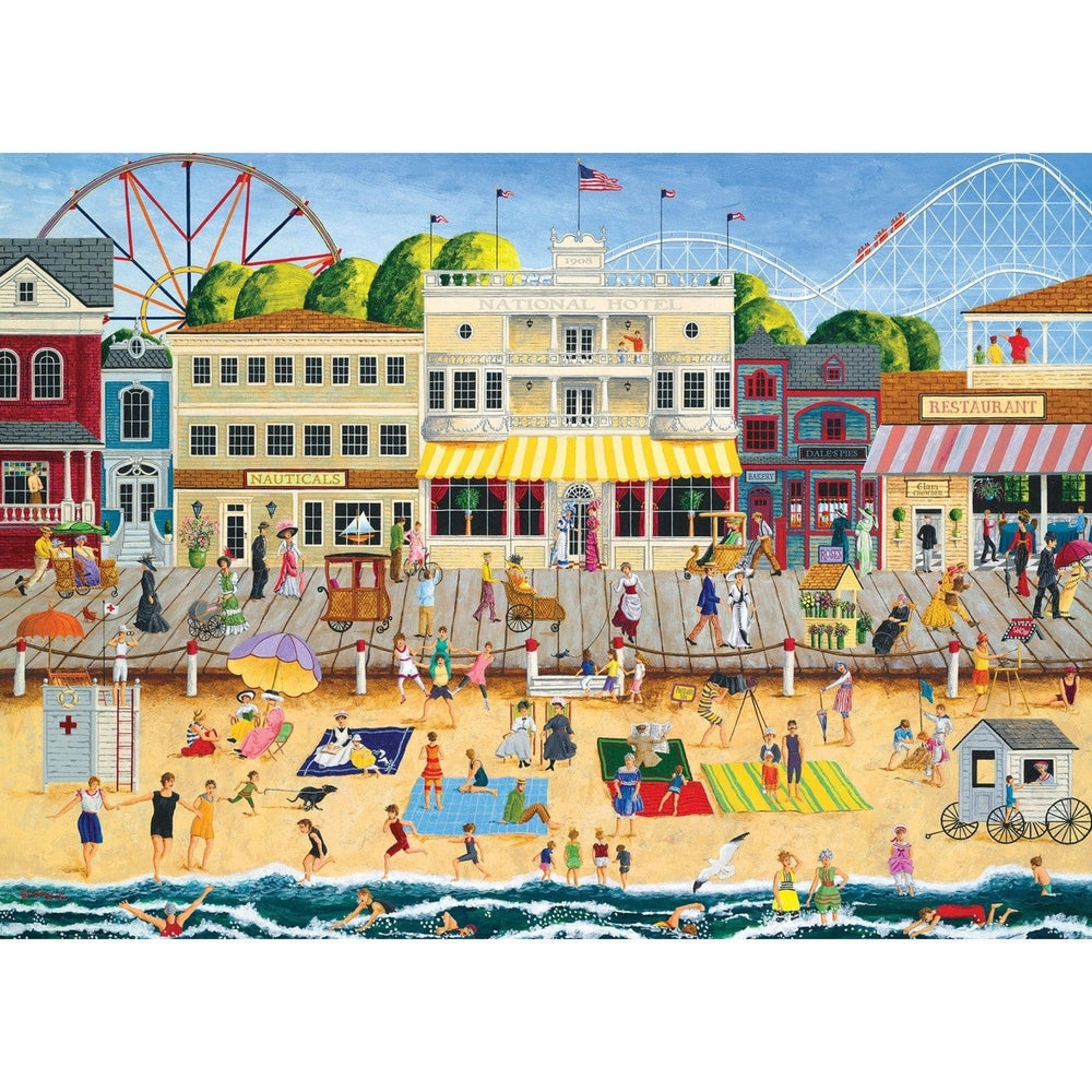 MasterPieces Hometown Gallery 1000 Piece Jigsaw Puzzle On the Boardwalk 19.25x26.75 Image 2