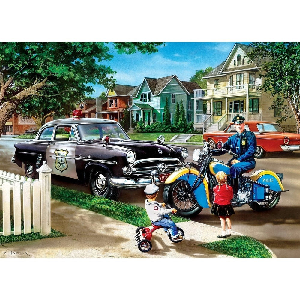 MasterPieces Hometown Heroes 1000 Piece Jigsaw Puzzle Neighborhood Patrol USA Made Image 2