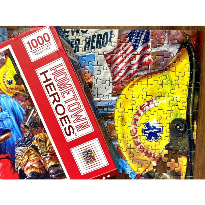 Hometown Heroes Fire Rescue 1000 Piece Jigsaw Puzzle MasterPieces Made in USA Image 6