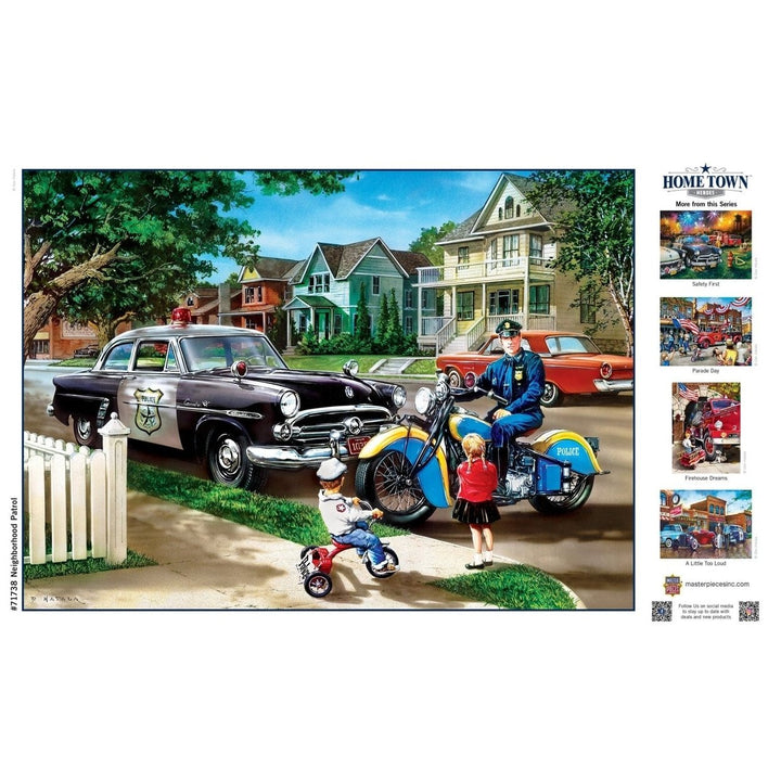 MasterPieces Hometown Heroes 1000 Piece Jigsaw Puzzle Neighborhood Patrol USA Made Image 4